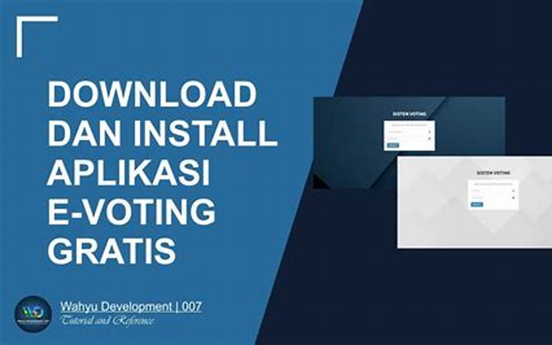 Instal Aplikasi E-Voting Android