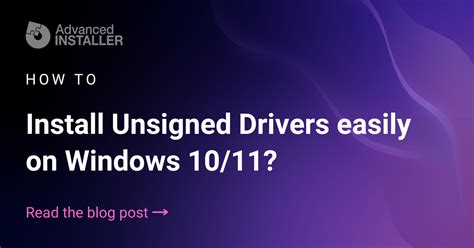 Install 32-bit Drivers Or Unsigned Drivers