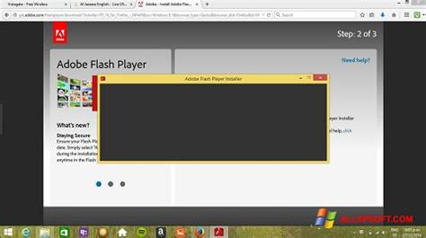 Install Adobe Flash Player Windows XP