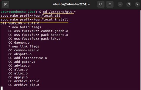 Install Git on Ubuntu from the Source Code