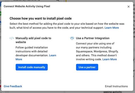 Install Pixel Code on Website