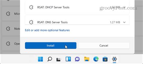 Install RSAT Tools via the Windows 11 Settings Menu