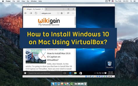 Install Windows 10 on Mac by Using VirtualBox