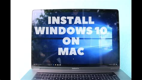 Install Windows 10 on Macbook PCs