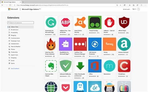 Install an Add-On for Microsoft Edge