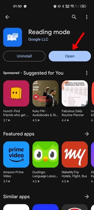 Install and Enable Google’s Reading Mode App