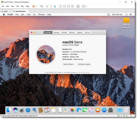 Install macOS Sierra on VMware using VMDK