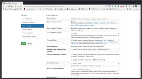 Install privacy-preserving extensions