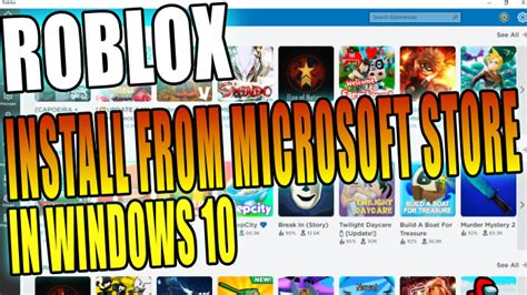 Install the Roblox Microsoft Store App
