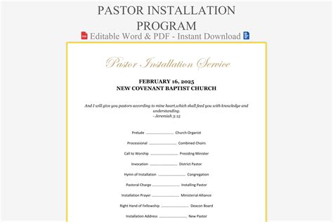 Installation Of Pastor Program