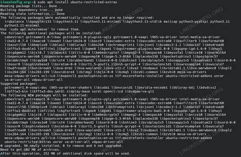 Installation and extras