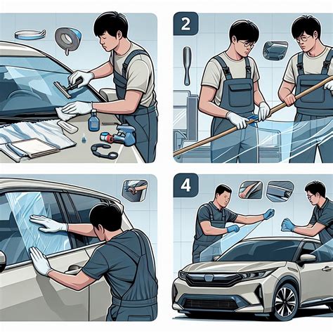 Installation process and techniques for window tinting