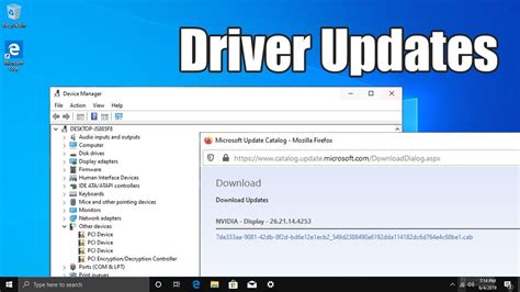 Installing Drivers and Updates
