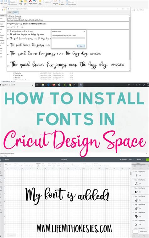 Installing the fonts on your computer
