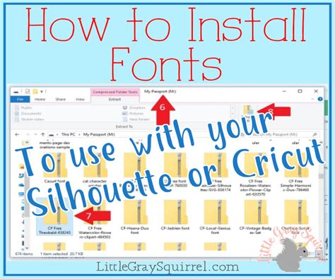 Installing the fonts on your computer
