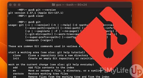 Installing Git on macOS