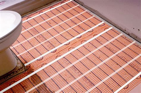 Installing Heated Floors In Bathroom