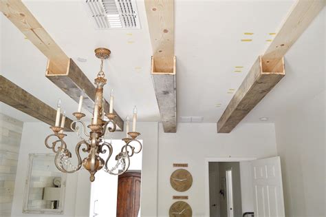 Installing Living Room Ceiling Beams