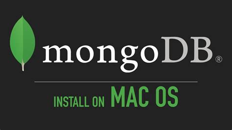 Installing MongoDB on MacOS
