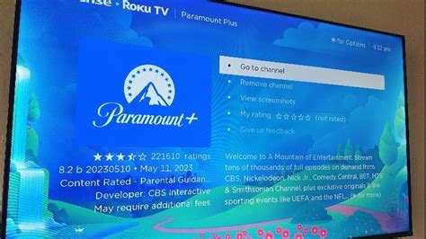 Installing Paramount+ on Your Roku