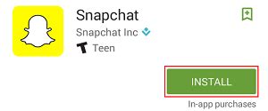 Install Snapchat