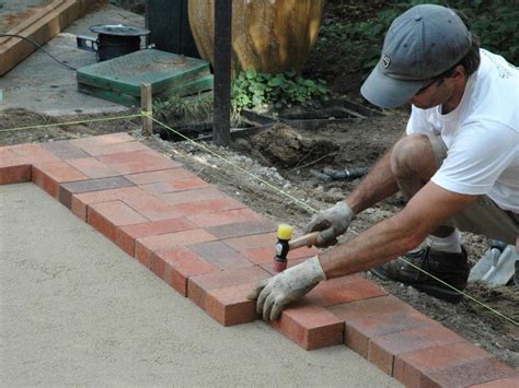 Installing the Brick Pavers