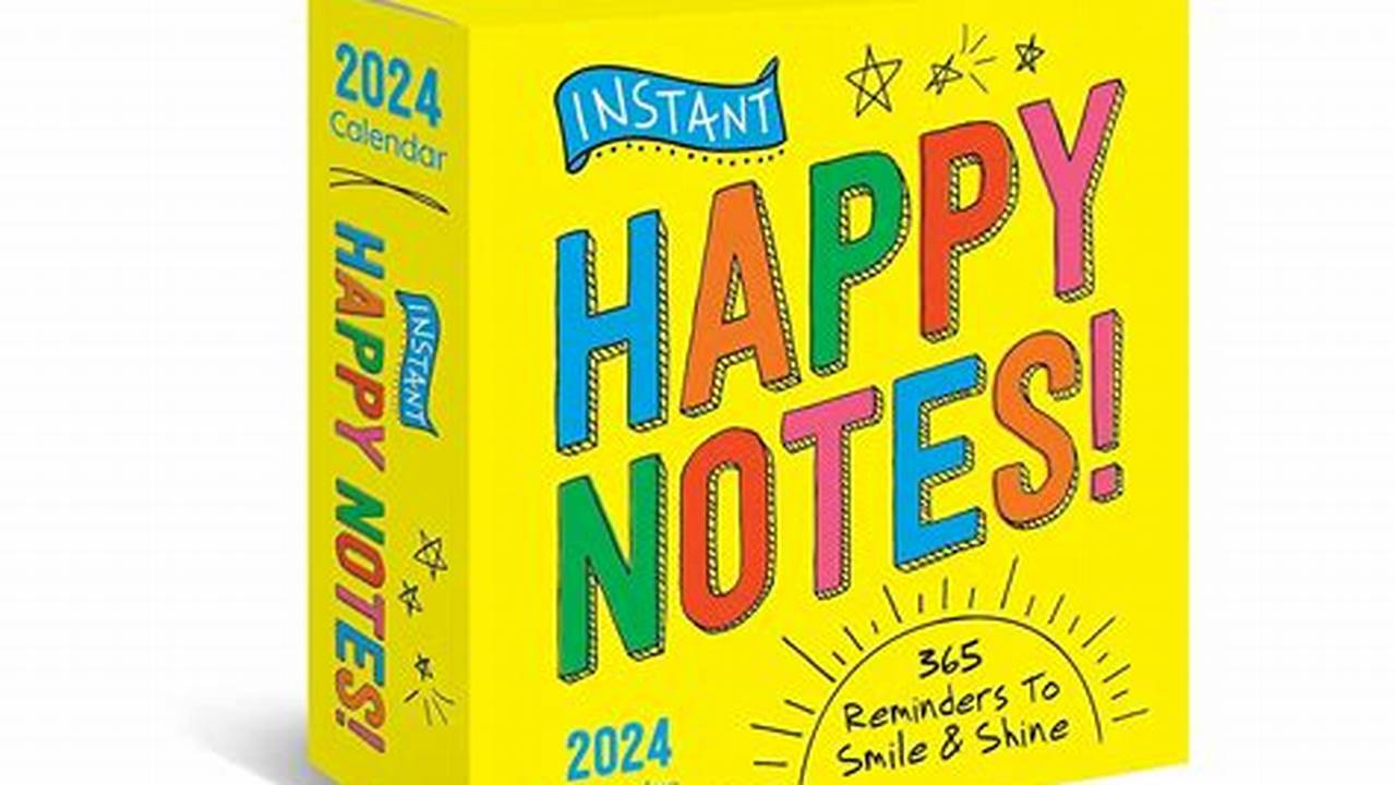 Instant Happy Notes 2024 Calendar Week