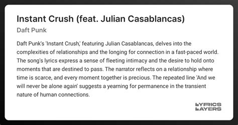 Instant Crush Traduction