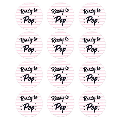 Instant Download PRINTABLE Ready to Pop Tags Labels Stickers | Sticker