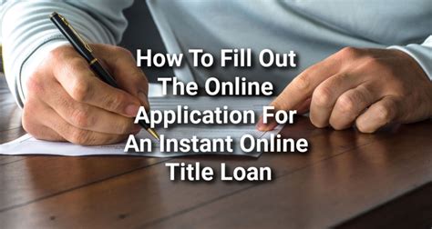 Instant Online Title Loan