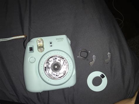 Instax Mini 9 with lens cover off