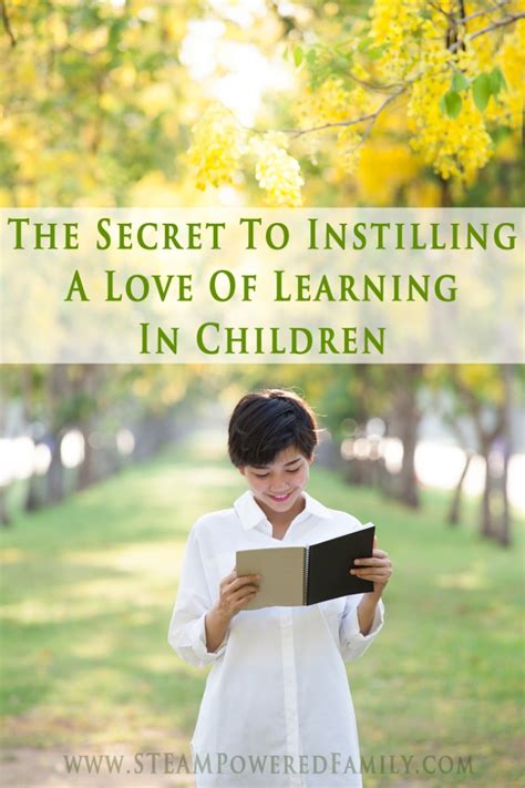 Instilling a love for learning
