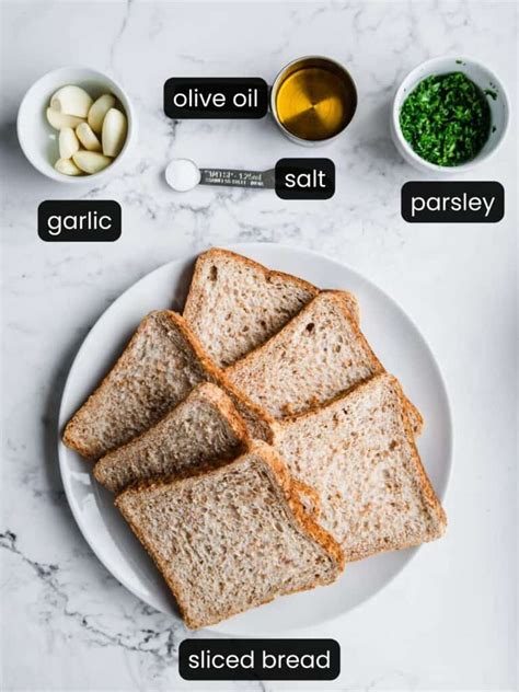 Instructions for Making Garlic Bread with Sliced Bread