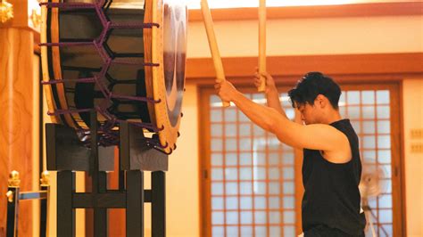 Instructor Teaching Taiko