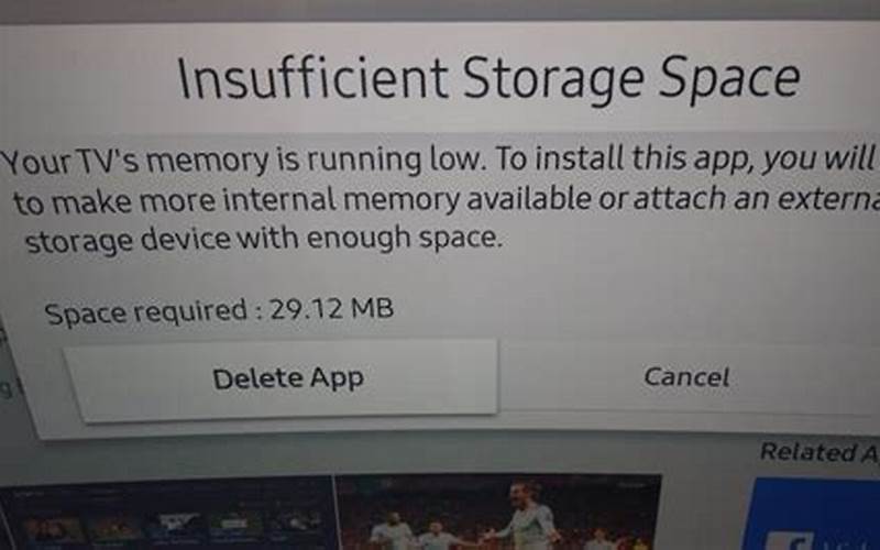 Insufficient Storage Space