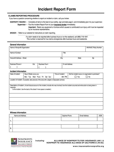 Insurance Incident Report Template Rm Travelers Examples intended for