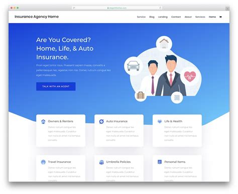 Insurance Agent Website Template