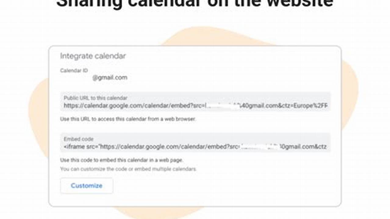 Integrate Calendar Into Website