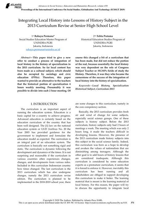 Integrating History Lessons