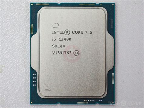 Intel Core i5 12400 specs