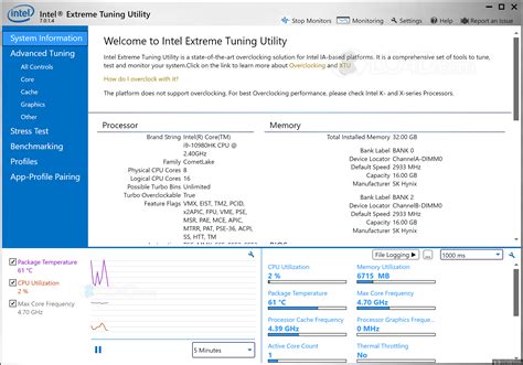 Intel Extreme Tuneup Utility