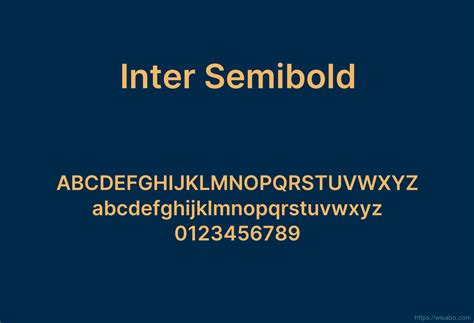 Make your text pop with Inter Semibold - Download this mesmerizing font now!