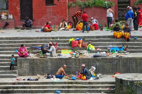 Interacting Locals at Pashupatinath Temple
