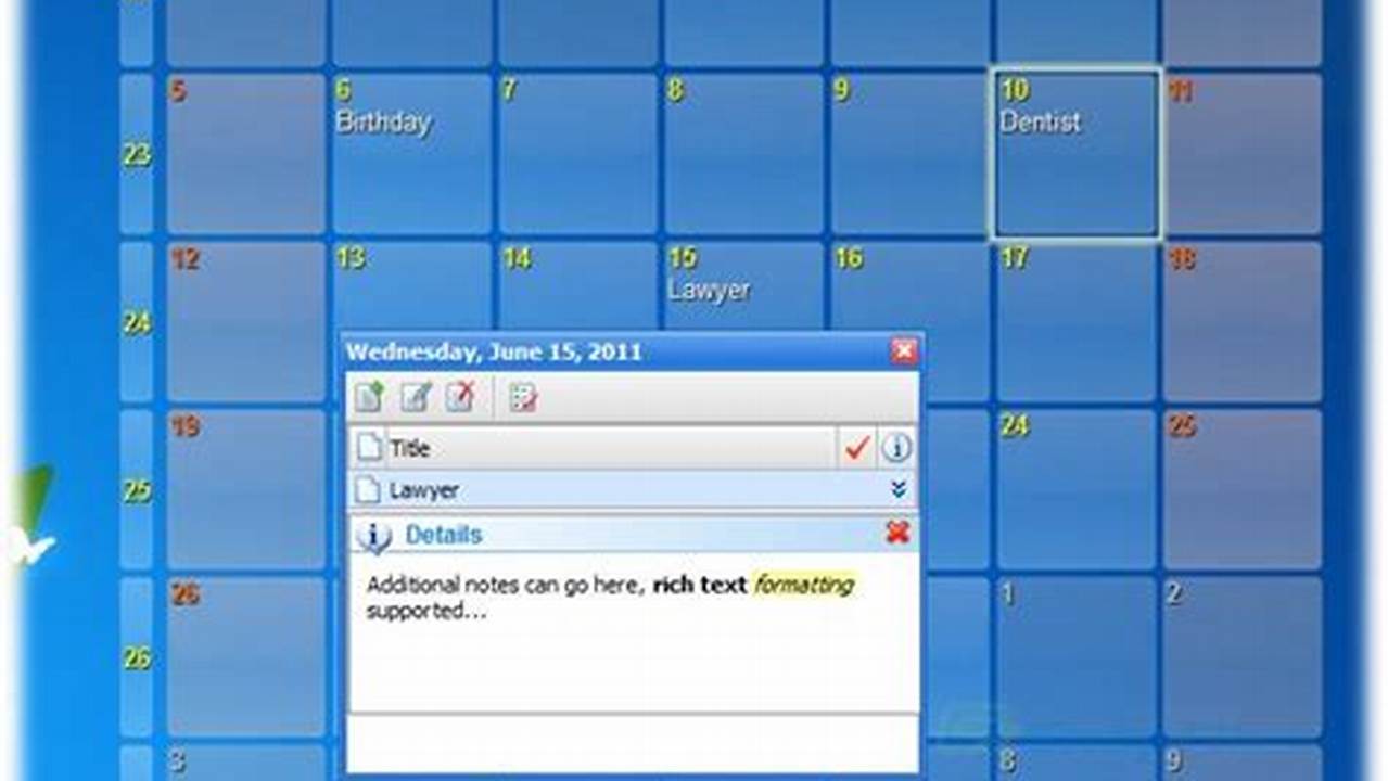 Interactive Calendar 2025