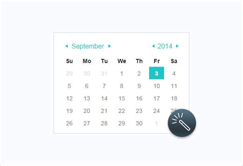 Interactive Calendar Html Code Free