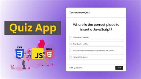 Interactive JavaScript quiz