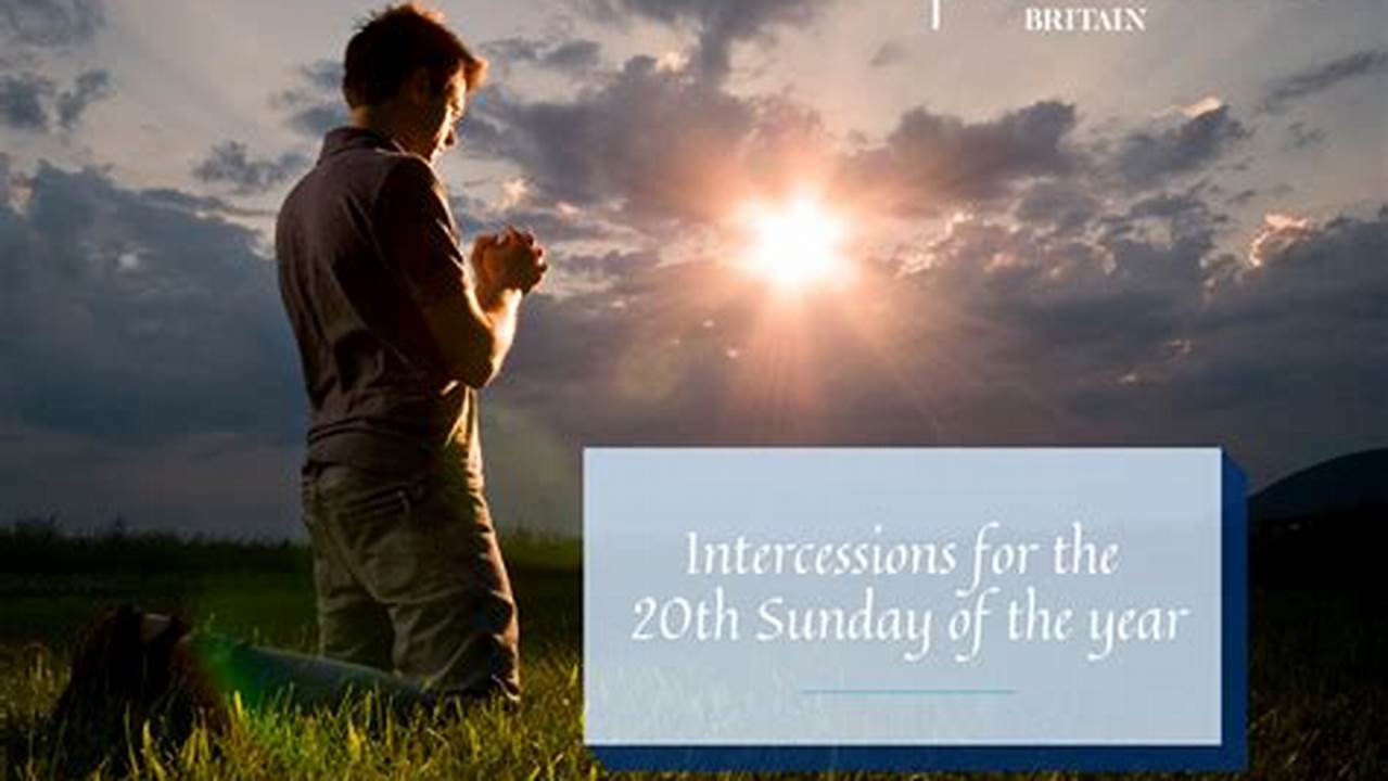 Intercessions For 21st April 2025