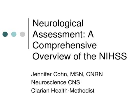 Interdisciplinary Approach to NIHSS Assessment and Management