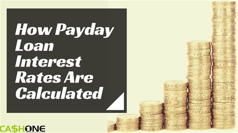 Interest Rate On Payday Loans
