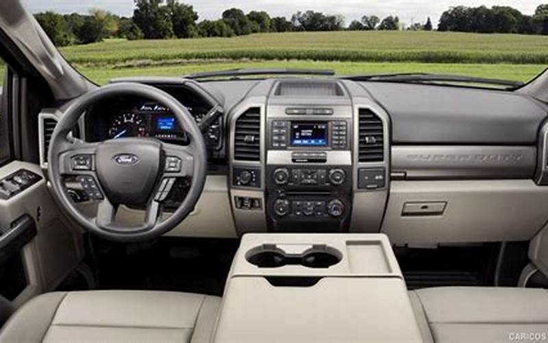 Interior Of The 2017 Ford F250